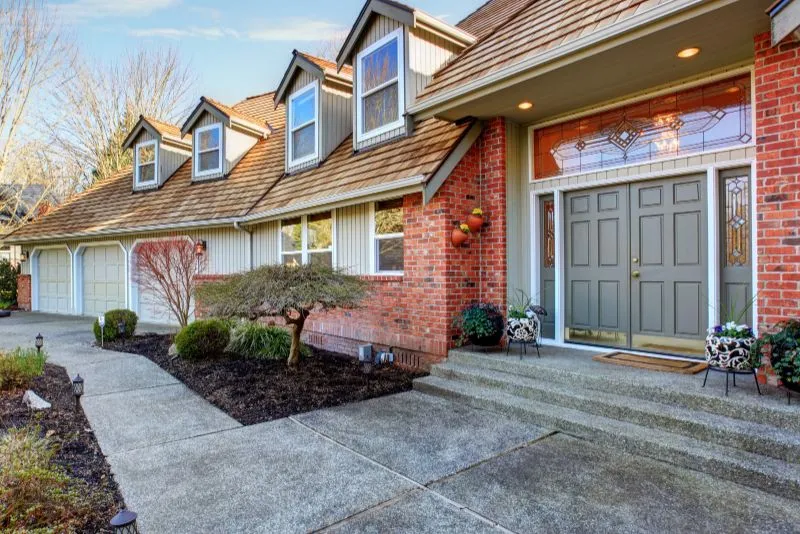 Residential concrete path and driveway