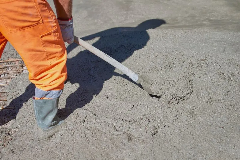 Concrete worker preparing formwork for a house slab in Tweed Heads