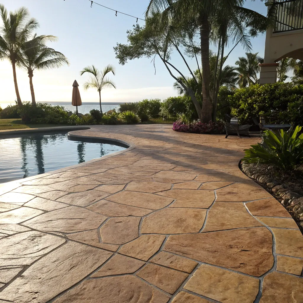 Stamped concrete in Tweed Heads