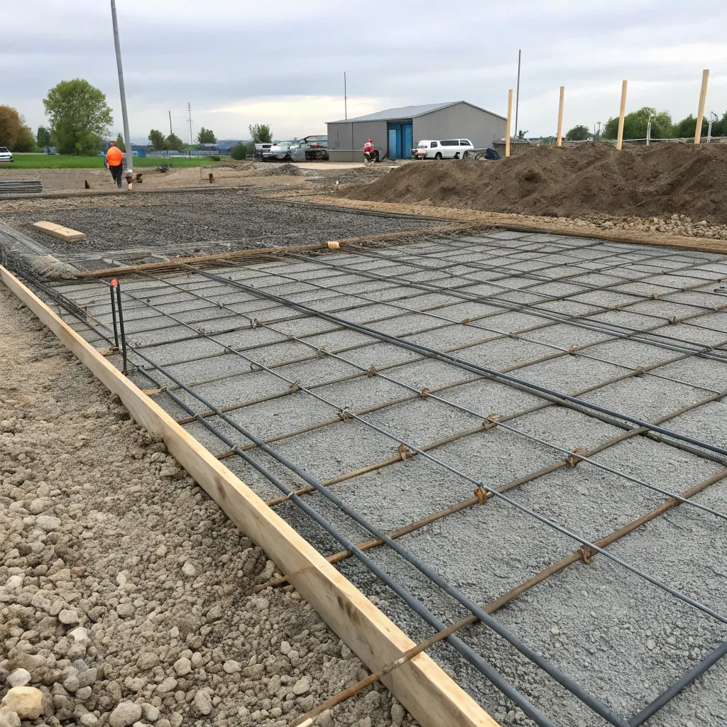 Concrete Reinforcement Reo Bar Commercial Site