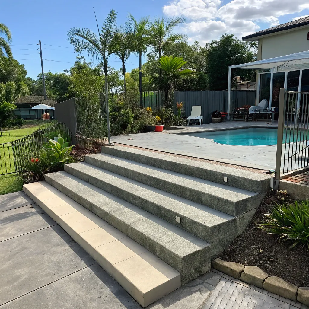 Concrete Steps Pool Surround Tweed Heads