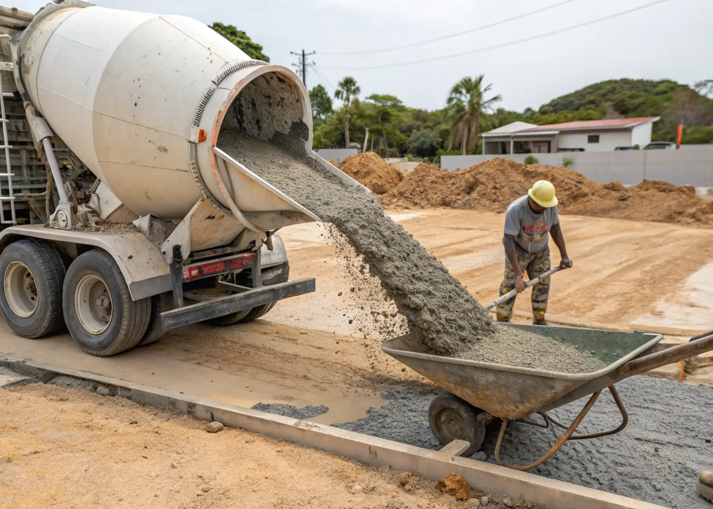 Concrete delivery across Tweed Heads