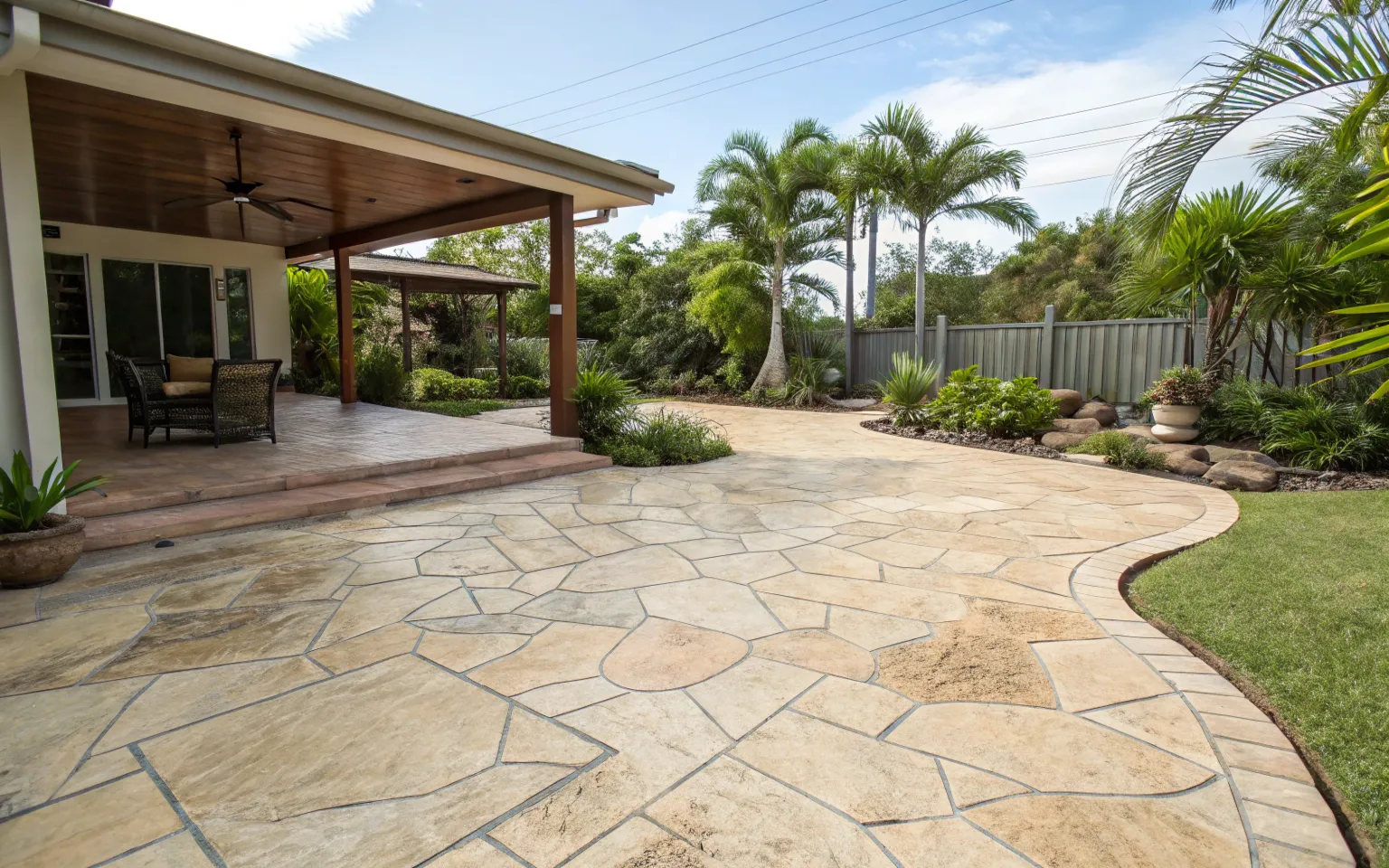 Stamped concrete in Tweed Heads