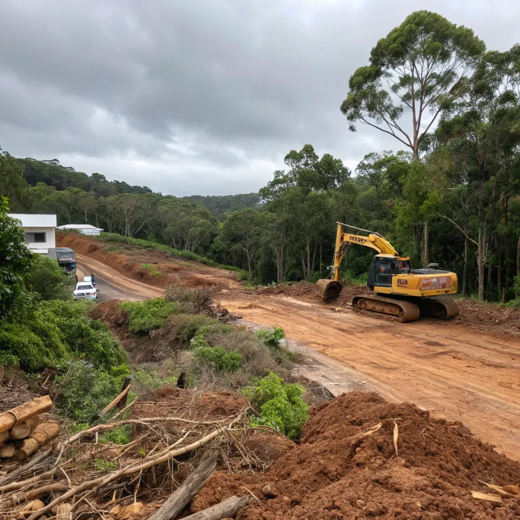 Residential Construction Site In A Subtropical Aus