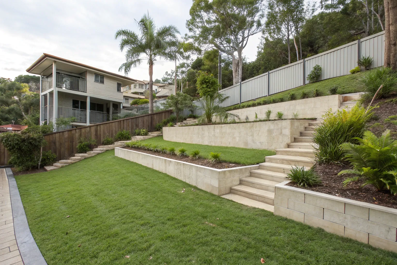 Concrete retaining walls in Tweed Heads